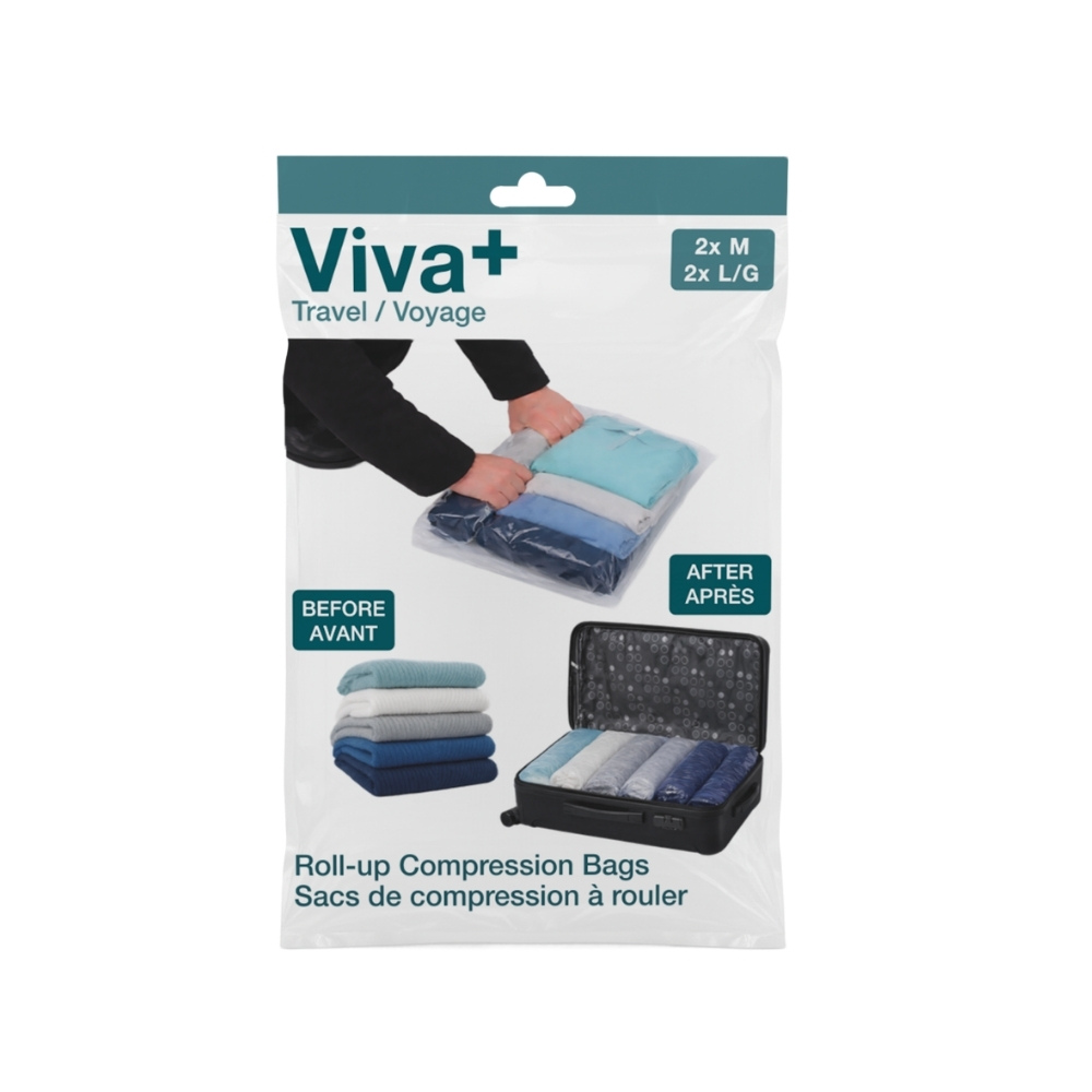 Image Ensemble de 4 sacs de compression à rouler